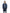 Men's knee length reversible down-filled parka with non-removable hood in Marine