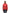 Women's hip length waterproof jacket with non-removable hood and two-way zipper in Vermillion