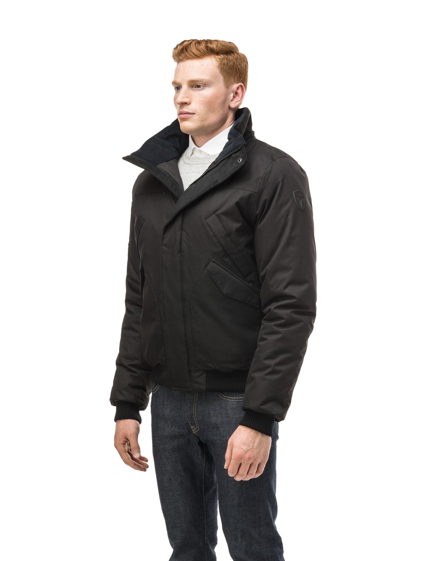 Men's classic down filled bomber jacket with a down filledÃƒÆ’Ã†â€™Ãƒâ€ Ã¢â‚¬â„¢ÃƒÆ’Ã¢â‚¬Â ÃƒÂ¢Ã¢â€šÂ¬Ã¢â€žÂ¢ÃƒÆ’Ã†â€™Ãƒâ€šÃ‚Â¢ÃƒÆ’Ã‚Â¢ÃƒÂ¢Ã¢â€šÂ¬Ã…Â¡Ãƒâ€šÃ‚Â¬ÃƒÆ’Ã¢â‚¬Â¦Ãƒâ€šÃ‚Â¡ÃƒÆ’Ã†â€™Ãƒâ€ Ã¢â‚¬â„¢ÃƒÆ’Ã‚Â¢ÃƒÂ¢Ã¢â‚¬Å¡Ã‚Â¬Ãƒâ€¦Ã‚Â¡ÃƒÆ’Ã†â€™ÃƒÂ¢Ã¢â€šÂ¬Ã…Â¡ÃƒÆ’Ã¢â‚¬Å¡Ãƒâ€šÃ‚Â hood that features a removable coyote fur trim and concealed moldable framing wire in Black