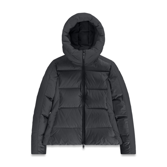 Halle Women's Performance Puffer Jacket in Black + Black
