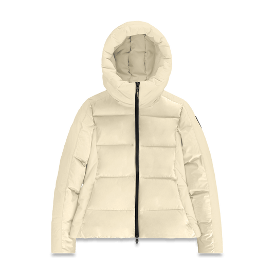 Halle Women's Performance Puffer Jacket in Wheat + Wheat