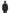 Men's hip length hooded pullover anorak with zipper at collar in Black