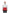 Men's hip length hooded pullover anorak with zipper at collar in Chalk/Vermillion