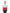Men's hip length hooded pullover anorak with zipper at collar in Chalk/Vermillion