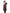 Women's hip length down filled parka in CH Red Rum