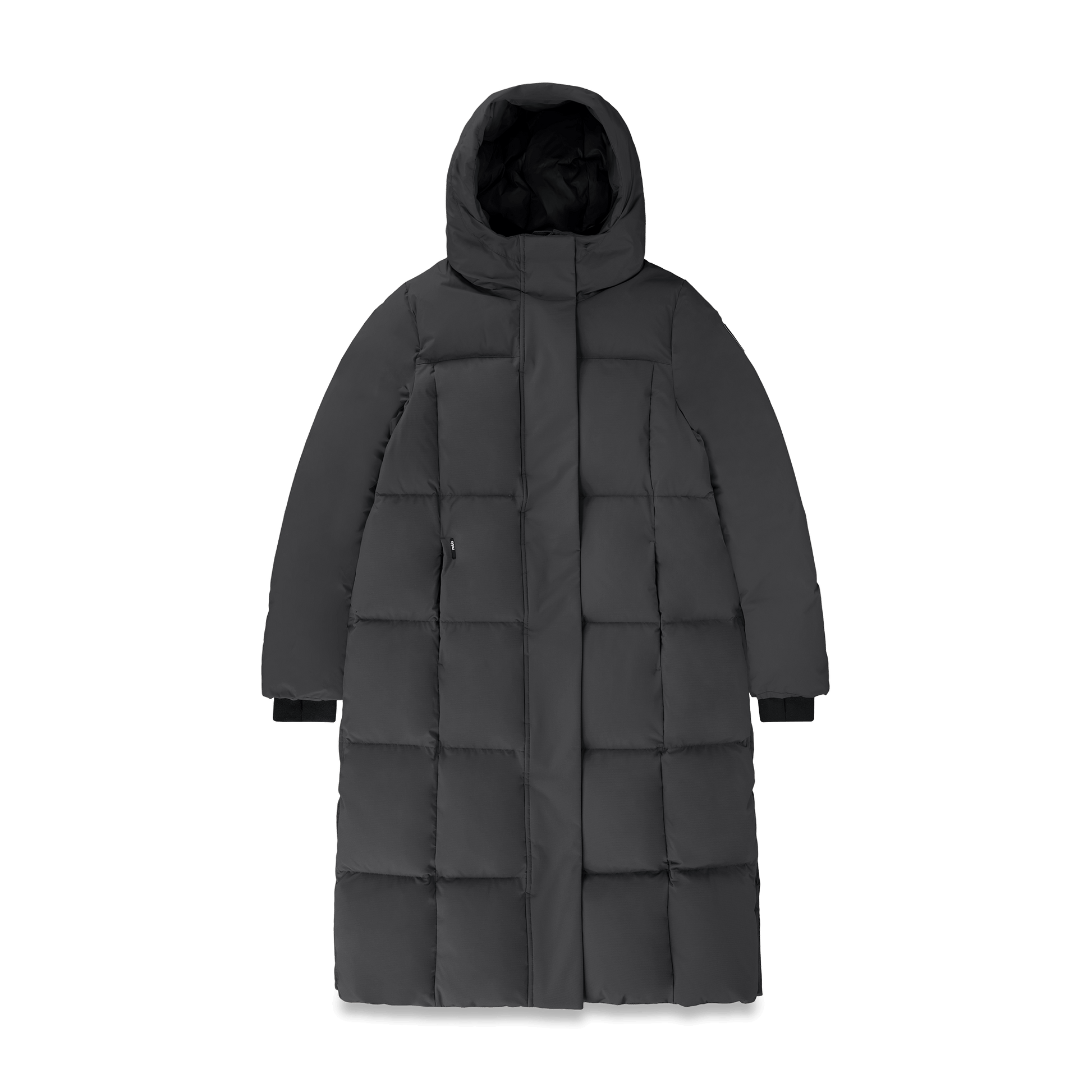 Millie Women's Long Puffer Jacket in Black