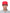 Unisex 7-panel snapback hat with flat brim and structured crown in Red
