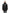 Men's thigh length down-filled parka with non-removable hood in Black