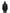 Men's thigh length down-filled parka with non-removable hood in Black