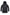 Men's thigh length down-filled parka with non-removable hood in Black