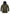 Men's thigh length down-filled parka with non-removable hood in Fatigue