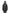Hip length, reversible women's down filled jacket with waterproof exposed zipper in Black