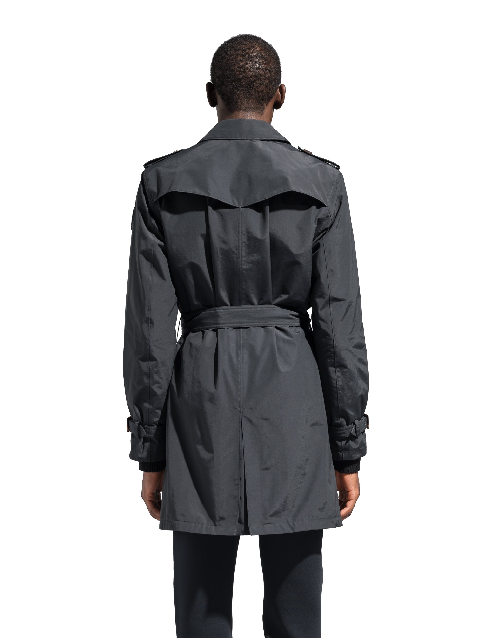 Mens thigh length clearance coat