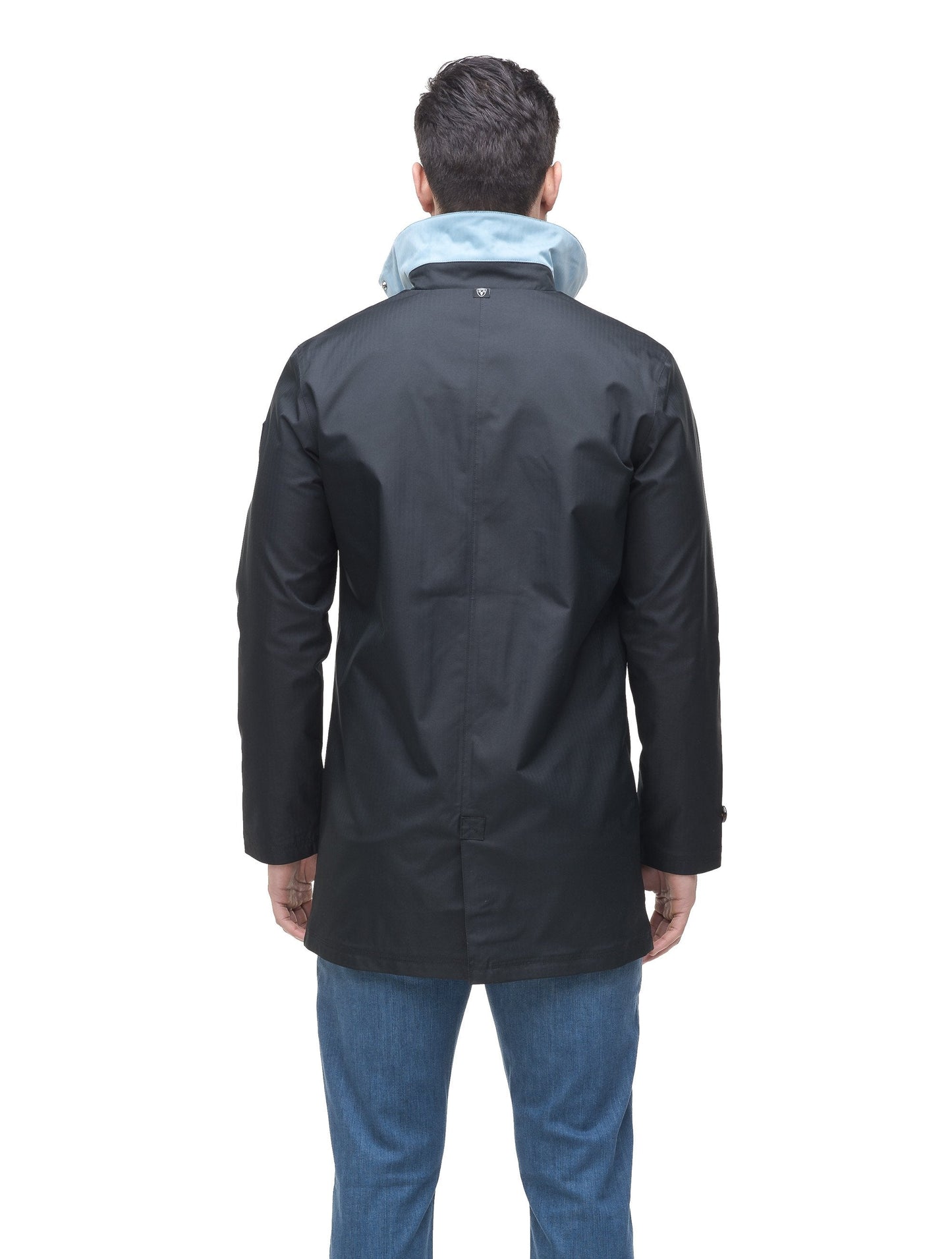 Men's Macintosh style raincoat in Black