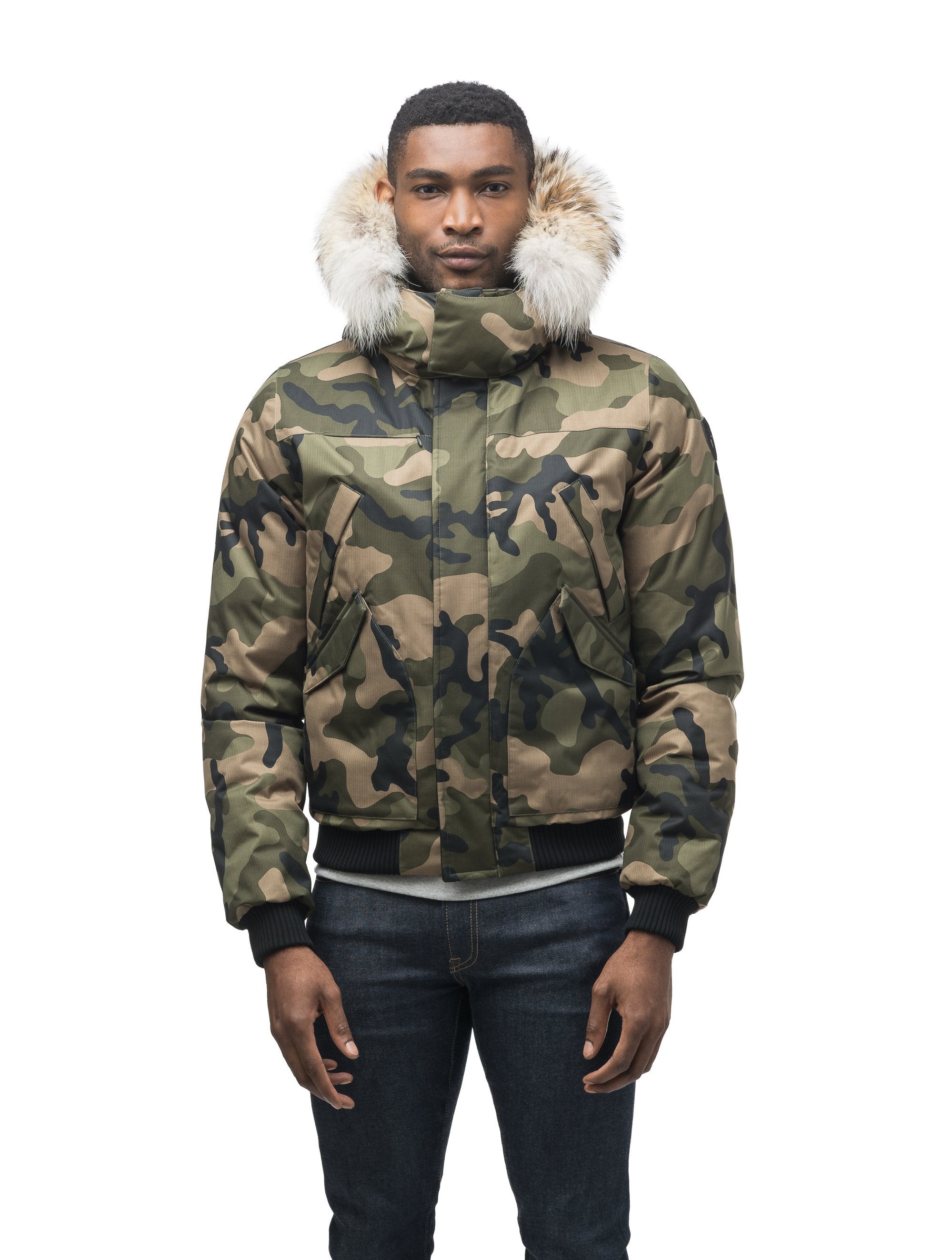 Camo fur hotsell hood jacket