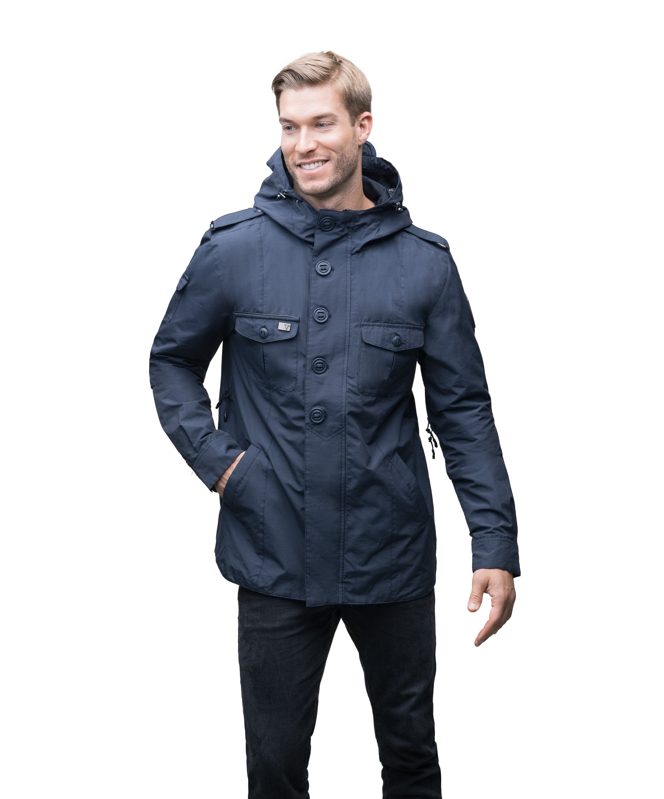 Navy fall outlet jacket