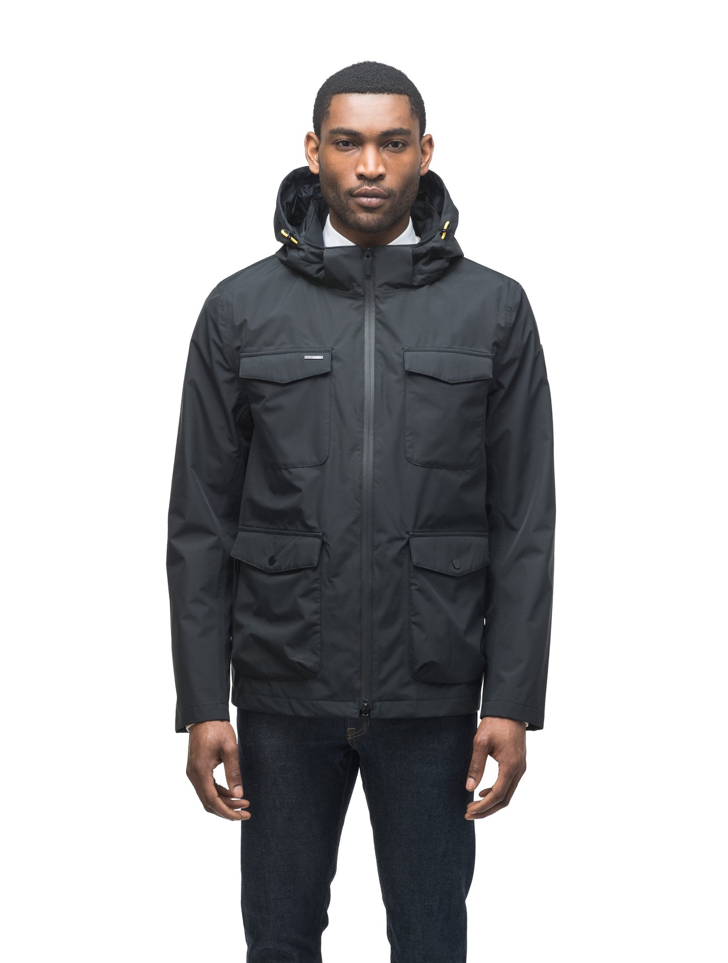 Men's waist length jacket in Black