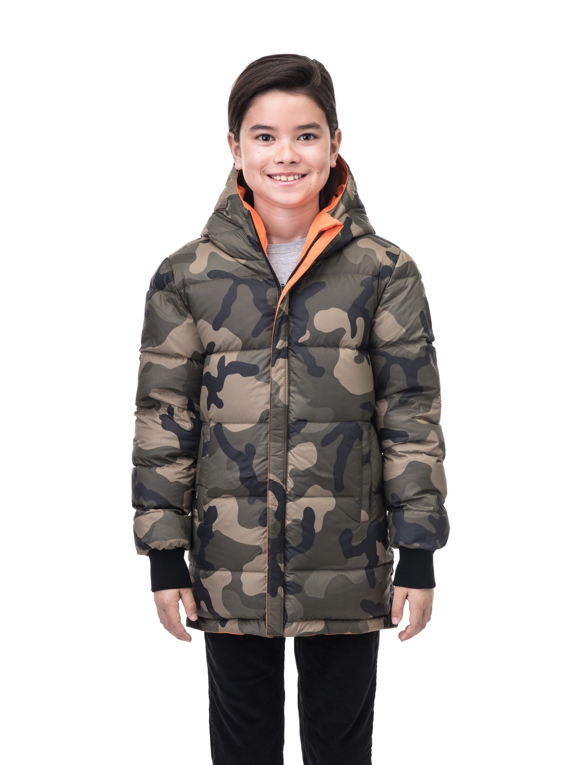 Camo reversible shop puffer jacket