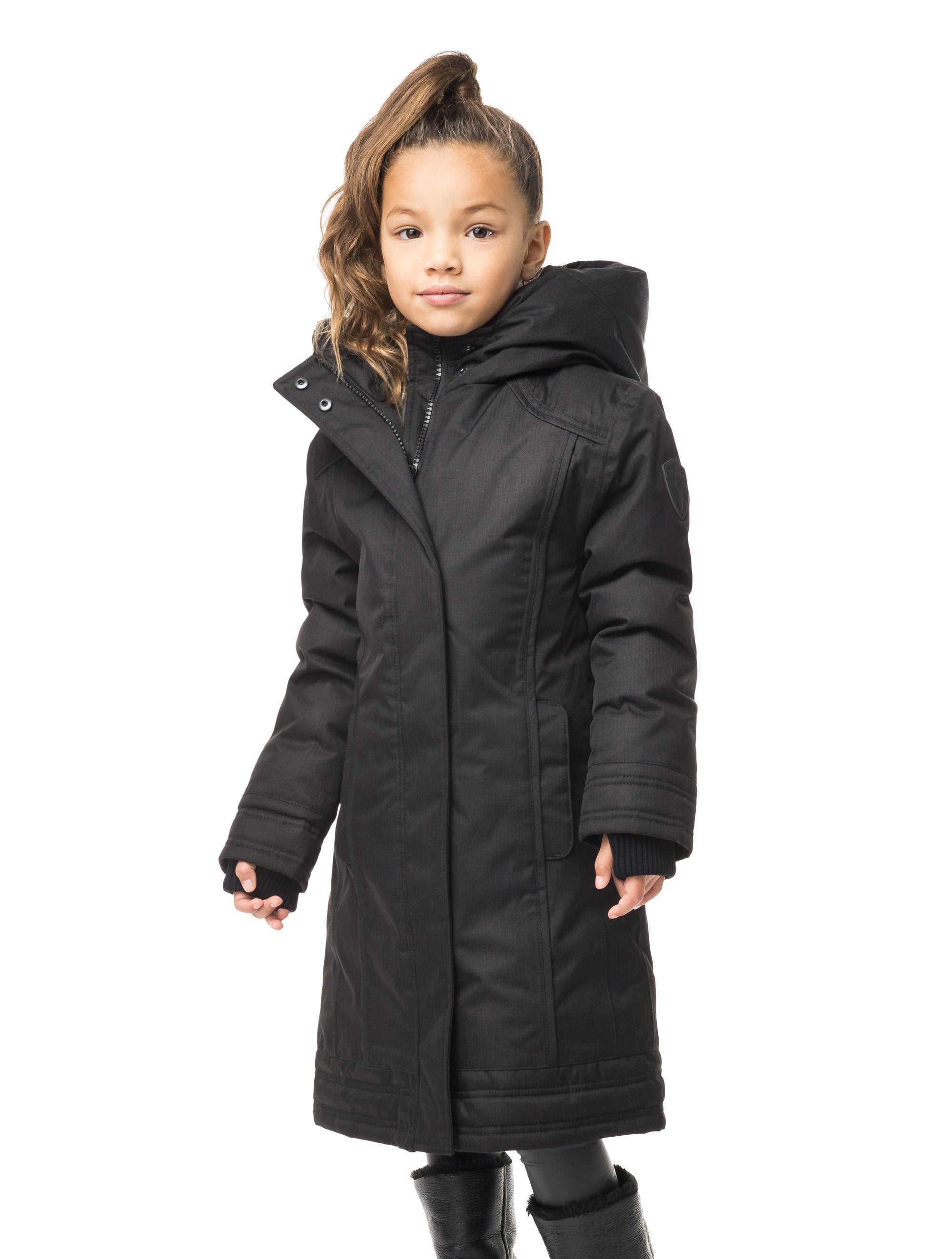 Kids long cheap winter coat