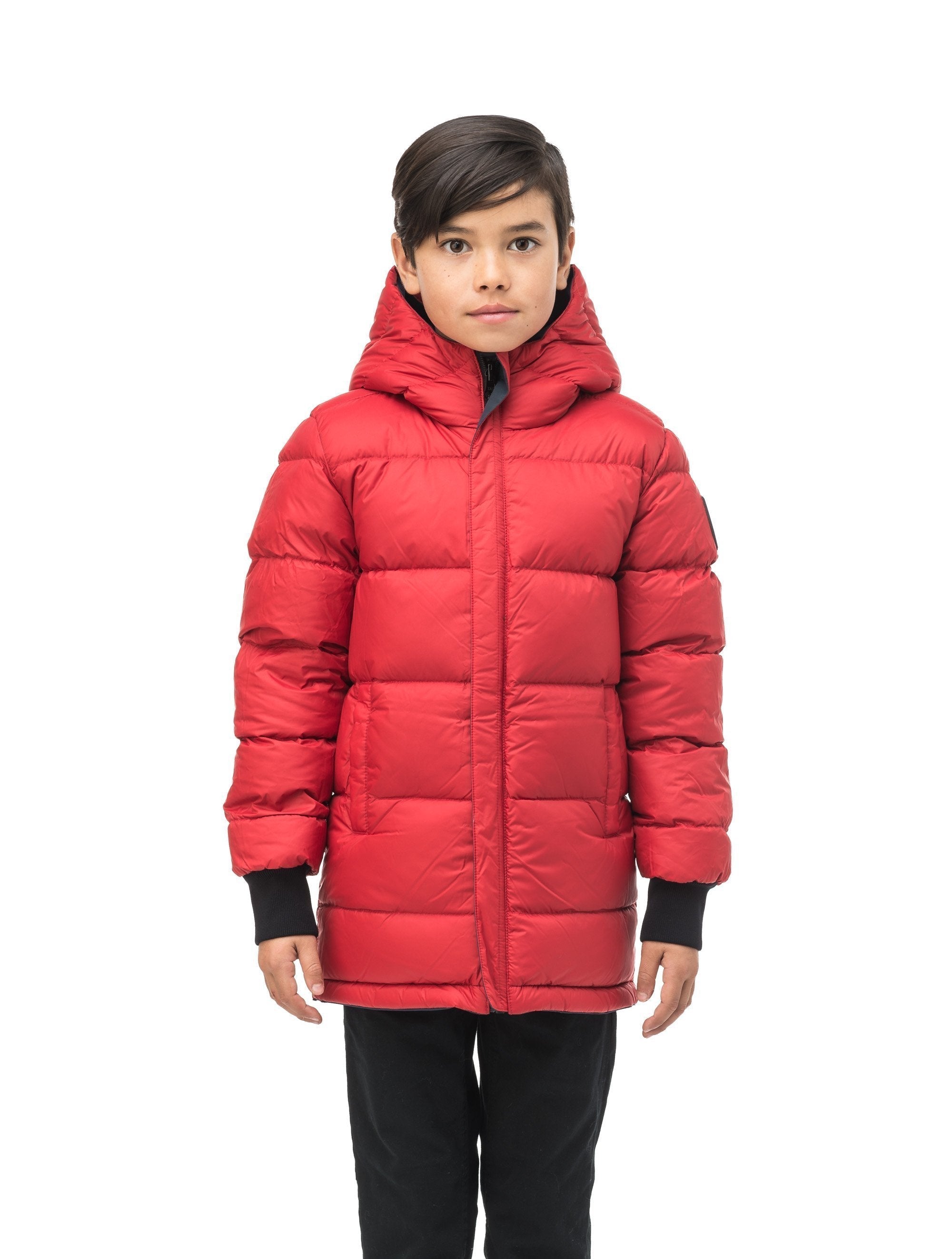 Boys red hotsell down jacket