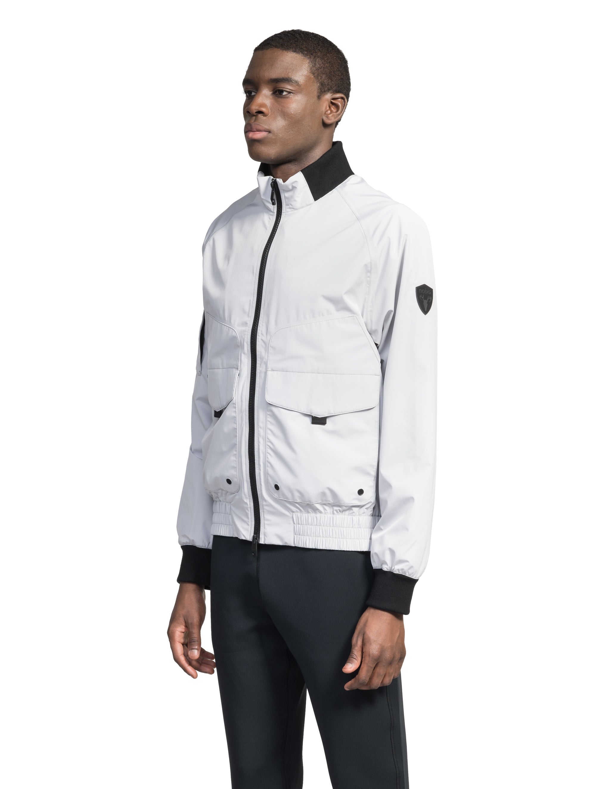 Men's white bomber jacket deals