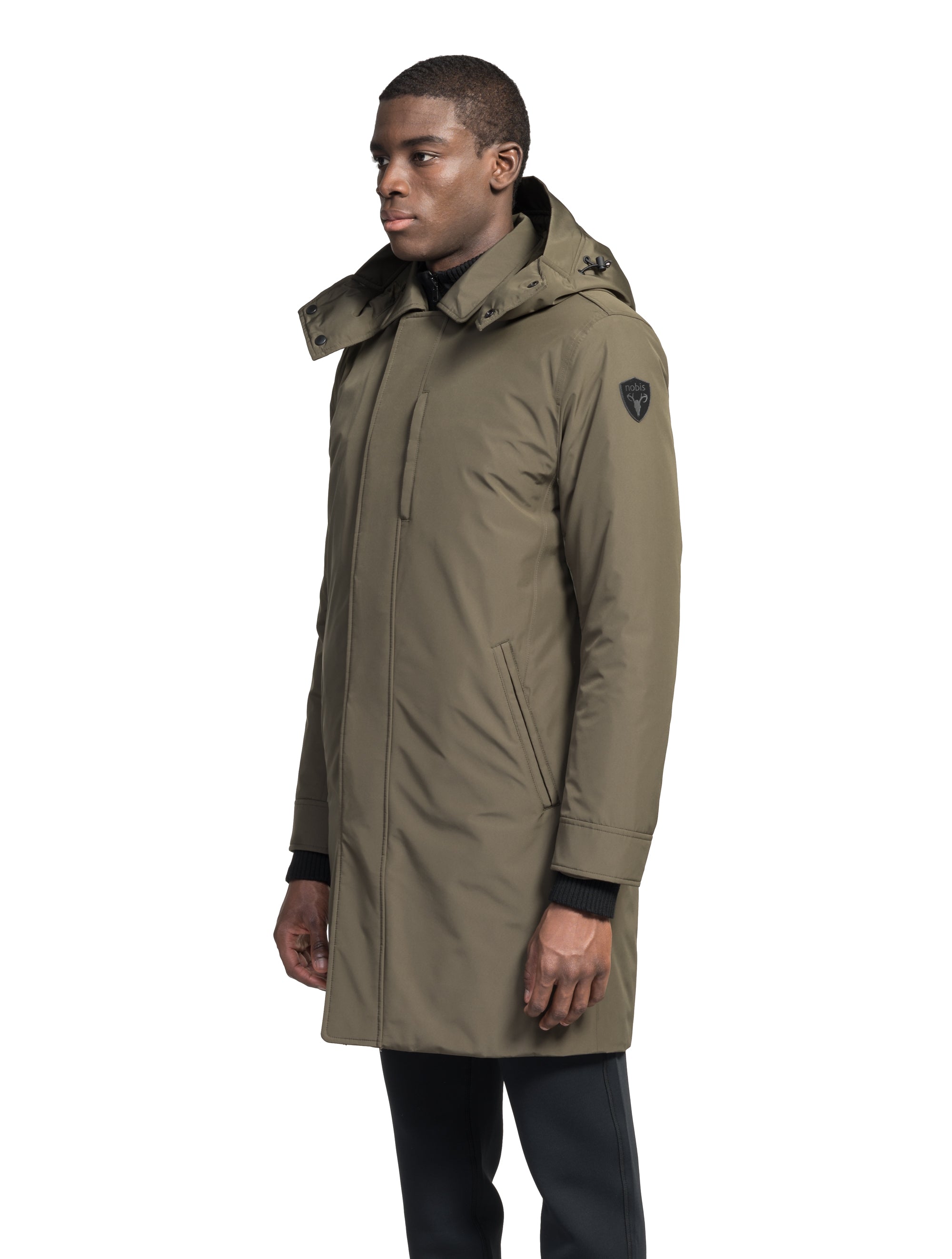 Mens on sale hooded trench