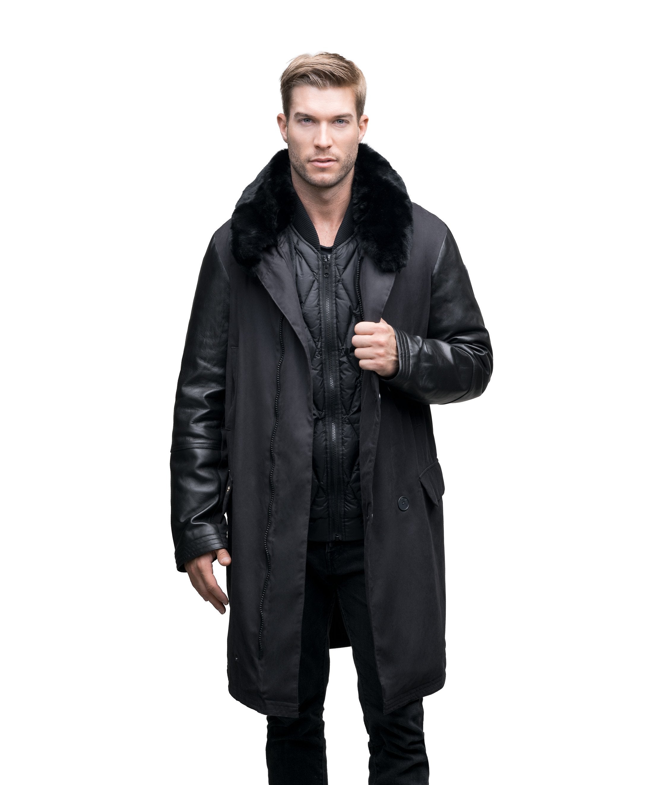 Quinton Men's Shawl Collar Coat – Nobis - EU