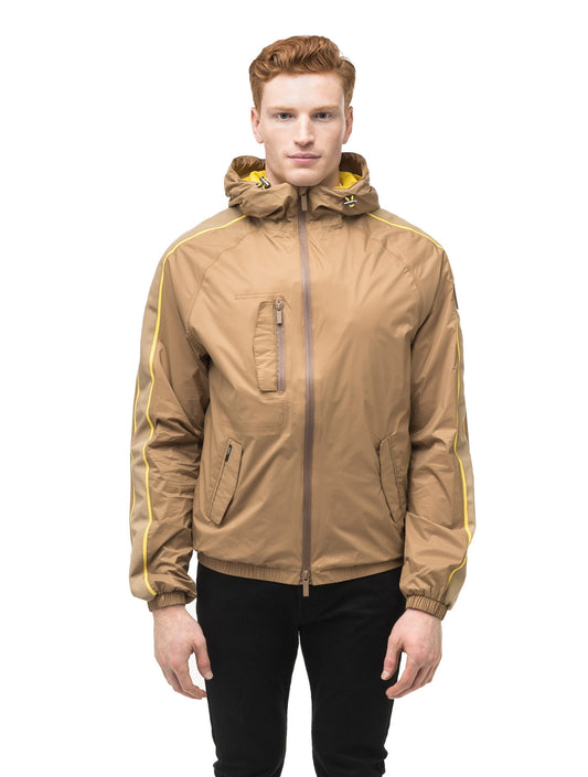 Men's waist length windbreaker with hood in Cork