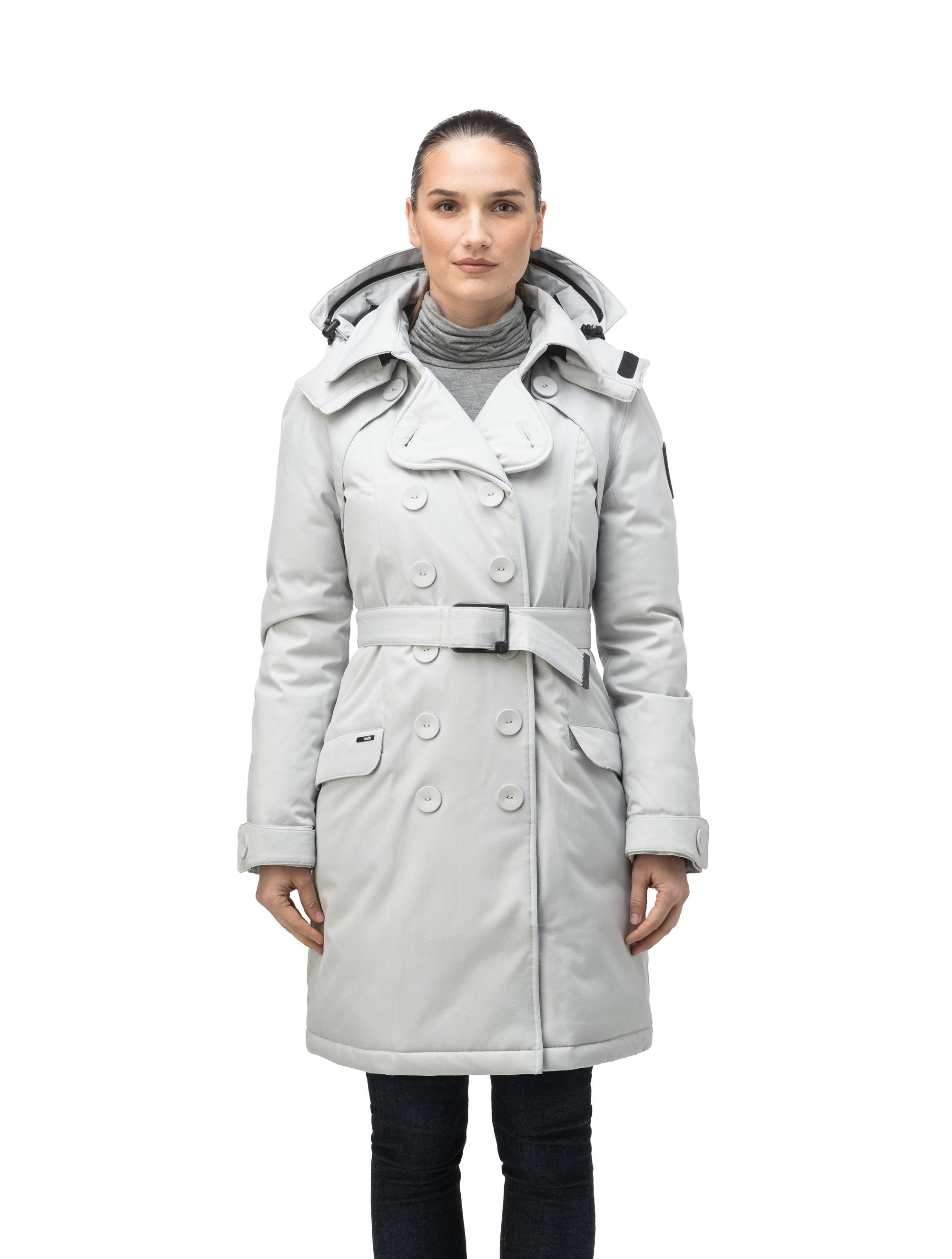 Light grey cheap peacoat womens